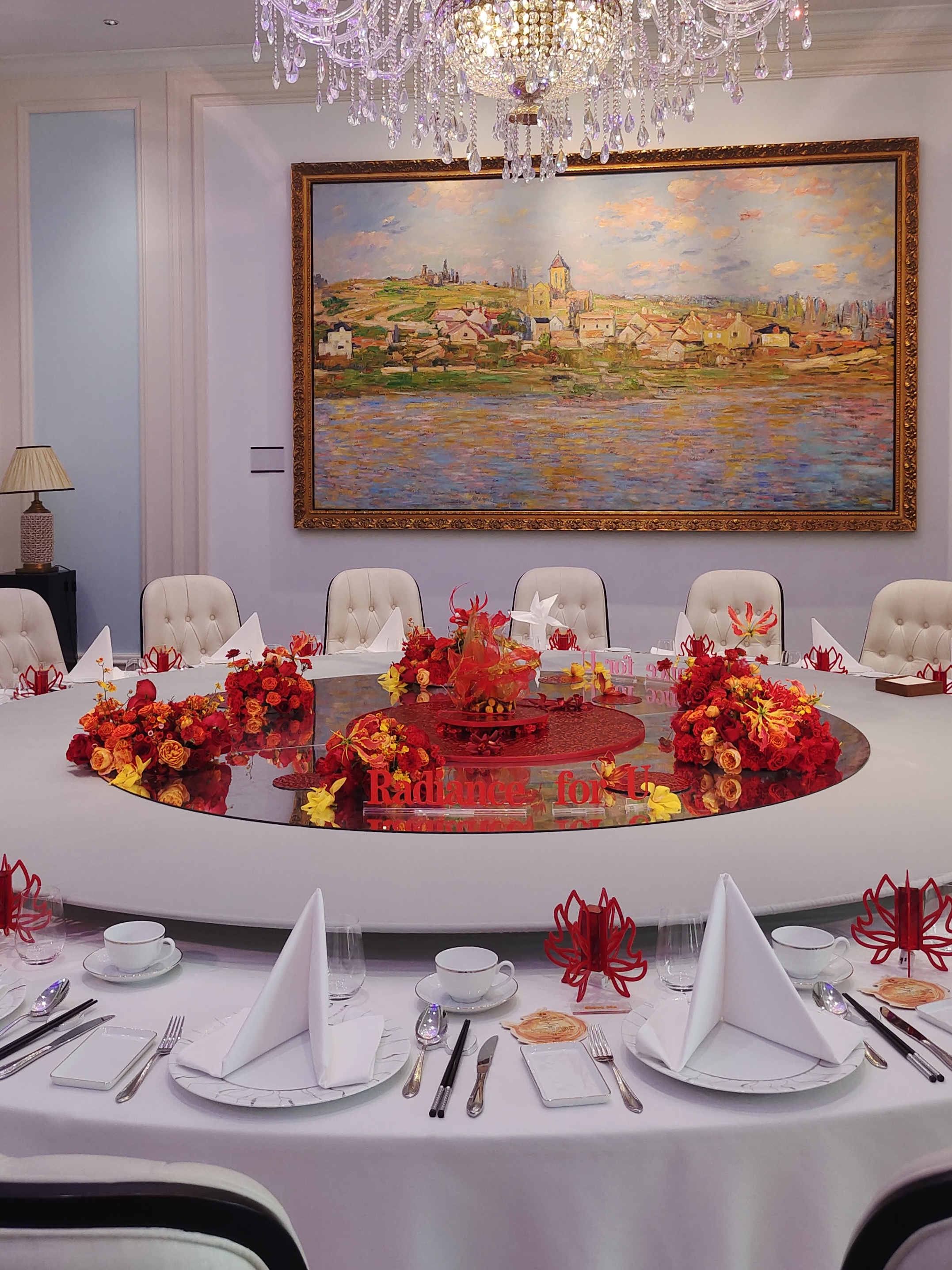 Mira Fleur event floral — tablescape, mira palette