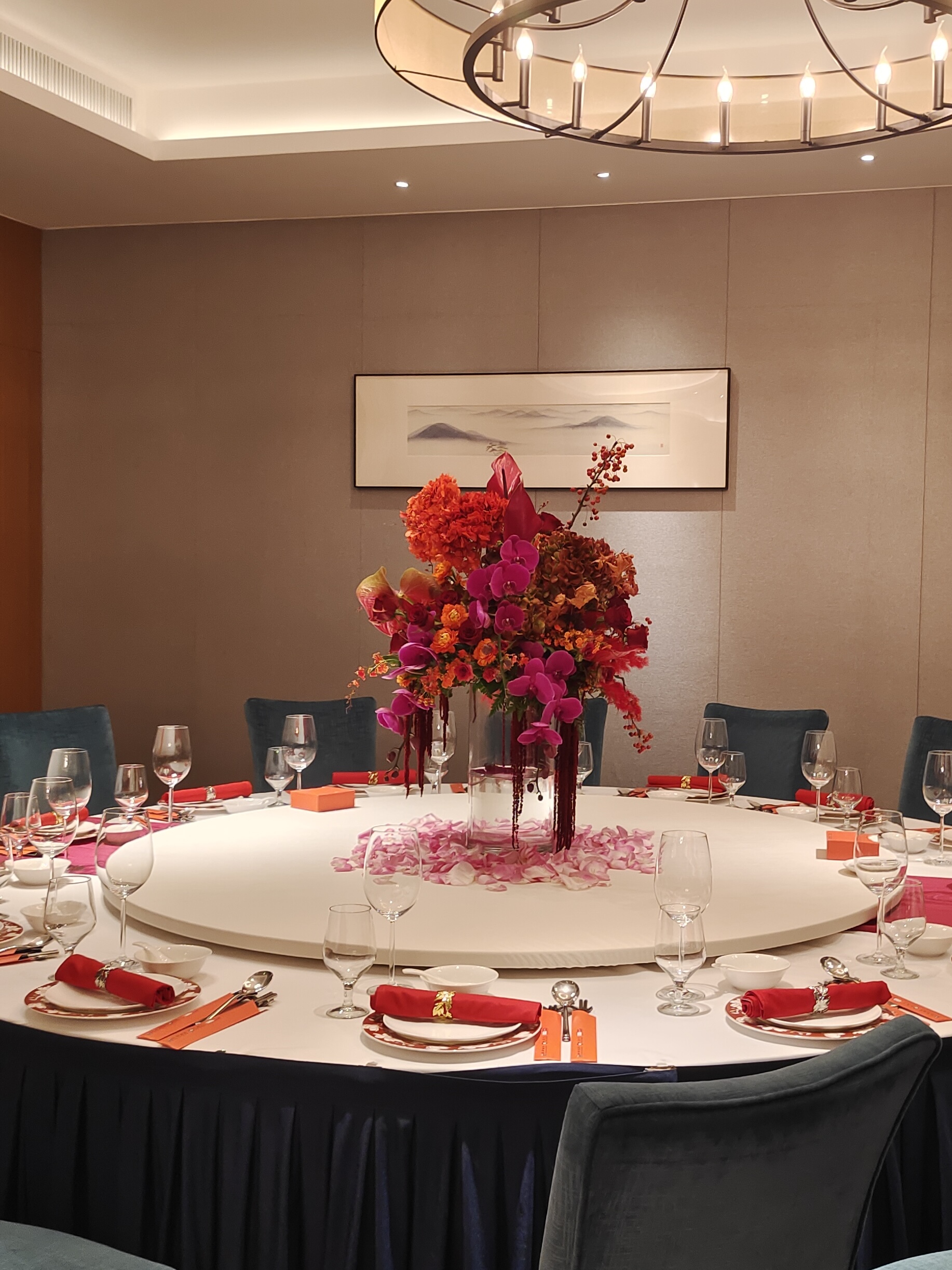 Mira Fleur event floral — tablescape, mira palette