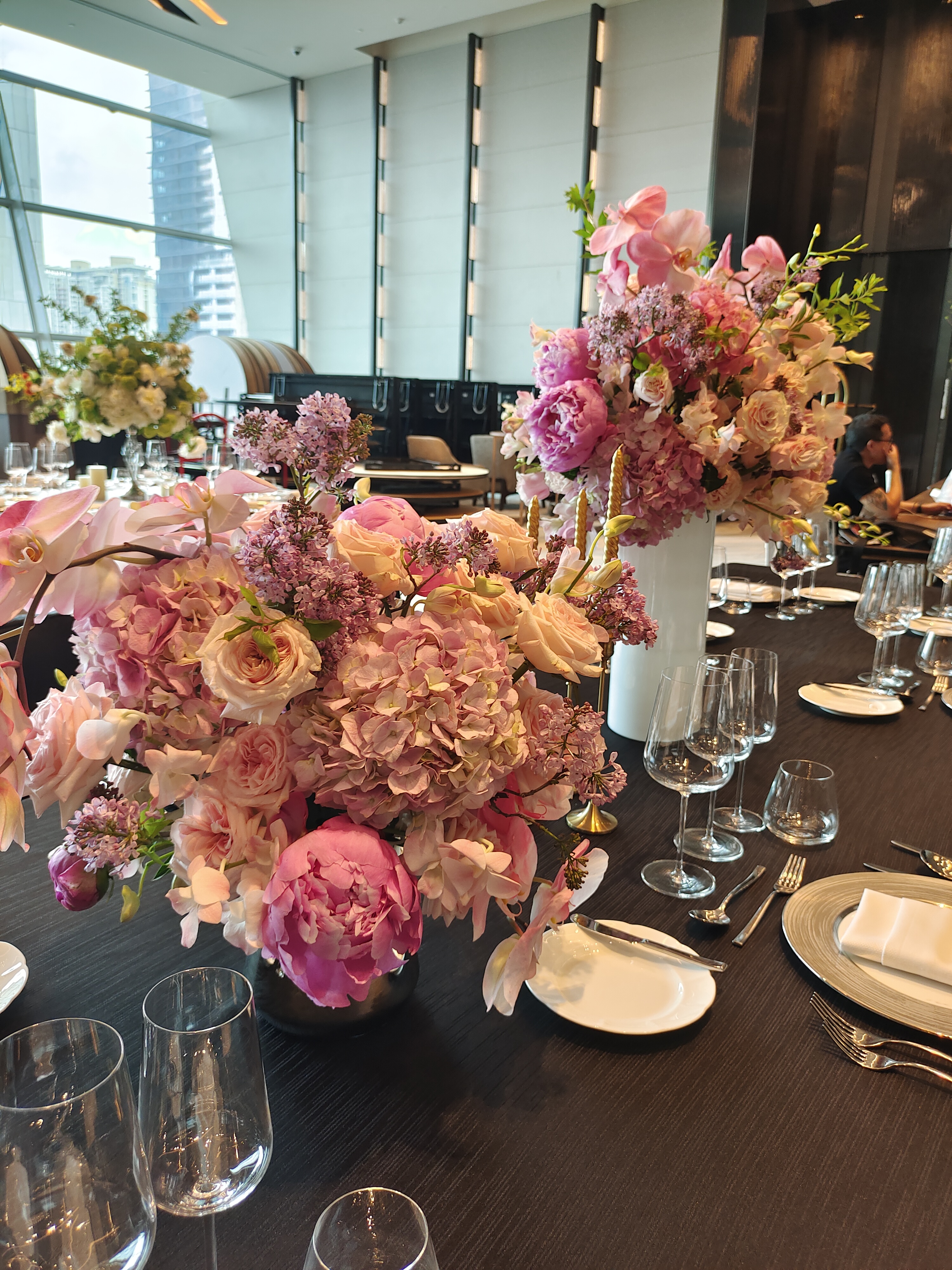 Mira Fleur event floral — tablescape, mira palette