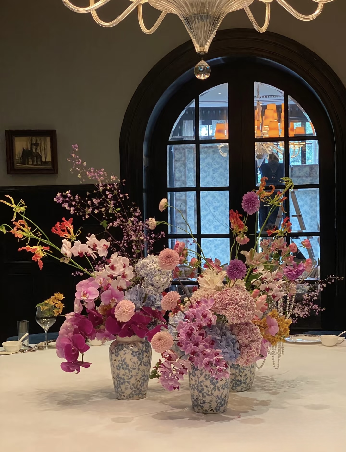 Mira Fleur event floral — tablescape, mira palette