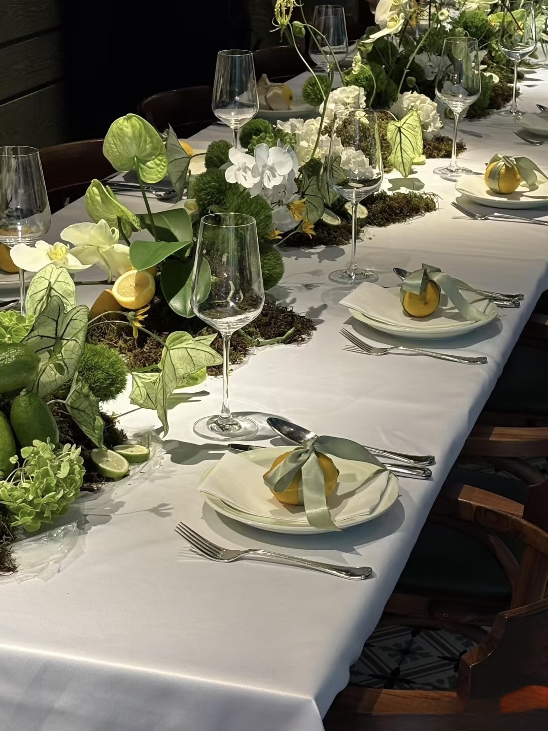 Mira Fleur event floral — tablescape, mira palette