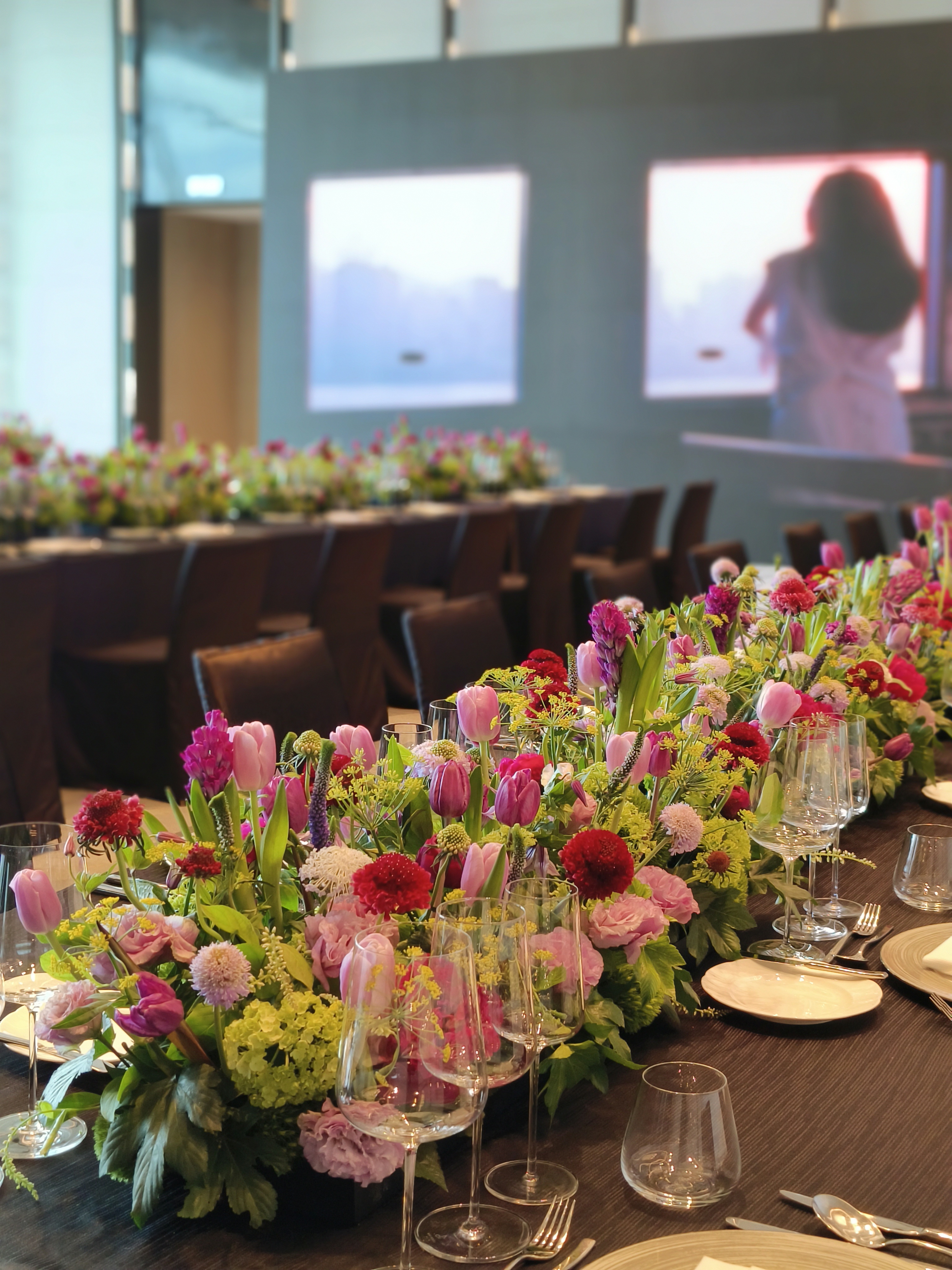 Mira Fleur event floral — tablescape, mira palette